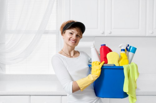 Customer reviewing a secure Islington Carpet Cleaners payment option
